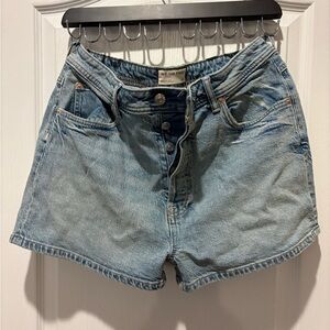 We The Free Light Blue Jean Shorts